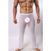 Sexy Tease Pants Men's Sexy Mesh Transparent Trousers Casual Long Pants Sheer Mesh Pants Sexy Loose Trousers Size