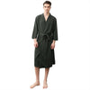 Bikitique Men Plus Size Cotton Bathrobes Autumn Kimono Long Sleeve Sleepwear Men Nightgowns Homewear Pijama Long Bathrobe Men