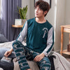 New 2019 Spring Men Pajamas long Sleeve Male Pajama Set Men Pure Full Cotton Pajamas For Men Sleepwear Suit homewear 4XL