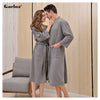 Gacloz Lovers Summer Bathrobe Waffle Thin Nightgowns Men Women Plus Size Kimono Bath Robe Sleepwear night robe nuisette homme