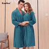 Gacloz Lovers Summer Bathrobe Waffle Thin Nightgowns Men Women Plus Size Kimono Bath Robe Sleepwear night robe nuisette homme