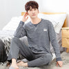Yidanna long sleeve pijama cotton pajamas set for male plus size sleep clothing casual nightie sleepwear men pyjamas suit autumn