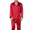 Men's Stain Silk Pajama Set Modern Style Sleepwears Men Sexy Soft Homme Cozy Satin Nightgown Casual Lounge Pajama Sets Nightwear