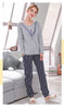 Matching Couple Pajama Set Cotton Pijamas Long Sleeve Sleepwear His-and-her Home Suit Pyjama For Lover Man Woman Lovers' Clothes
