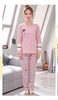 Matching Couple Pajama Set Cotton Pijamas Long Sleeve Sleepwear His-and-her Home Suit Pyjama For Lover Man Woman Lovers' Clothes