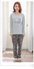 Matching Couple Pajama Set Cotton Pijamas Long Sleeve Sleepwear His-and-her Home Suit Pyjama For Lover Man Woman Lovers' Clothes