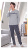 Matching Couple Pajama Set Cotton Pijamas Long Sleeve Sleepwear His-and-her Home Suit Pyjama For Lover Man Woman Lovers' Clothes