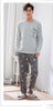 Matching Couple Pajama Set Cotton Pijamas Long Sleeve Sleepwear His-and-her Home Suit Pyjama For Lover Man Woman Lovers' Clothes