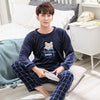 Cartoon Pajamas Set Men's Clothing Coral Fleece Pyjamas Autumn Winter Flannel Thicken Warm Sleepwear Suit Casual Homewear XXXL