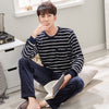 Cartoon Pajamas Set Men's Clothing Coral Fleece Pyjamas Autumn Winter Flannel Thicken Warm Sleepwear Suit Casual Homewear XXXL