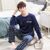 Cartoon Pajamas Set Men's Clothing Coral Fleece Pyjamas Autumn Winter Flannel Thicken Warm Sleepwear Suit Casual Homewear XXXL