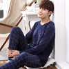 Yidanna long sleeve pijama cotton pajamas set for male plus size sleep clothing casual nightie sleepwear men pyjamas suit autumn