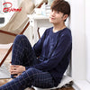 Yidanna long sleeve pijama cotton pajamas set for male plus size sleep clothing casual nightie sleepwear men pyjamas suit autumn