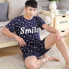 Summer Knitted Cotton Striped Pajama Sets Men's Loungewear Pijama hombre Pyjamas Men Pajama Sleepwear Nightwear 4XL 5Xl Homewear