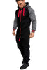 ALL IN ONE Men's Jumpsuit Fleece Nigtwear Pyjama hoodie zip Onesie Sleep Lounge Adult Sleepwear One Piece Pyjamas Male Onesies
