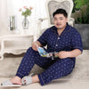 Sale Plus Size 100% cotton pyjamas men pijamas hombre short-sleeve casual Sleepwear men homewear pajamas sets for male 130kg